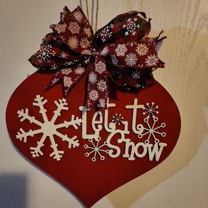 Let it snow wreath